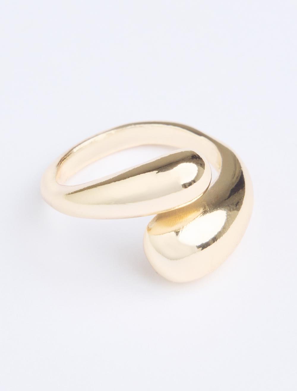 Damla Figürlü Parlak Yüzük