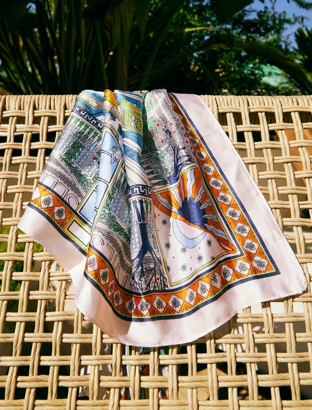 Bayan  Etnik Desenli Eşarp