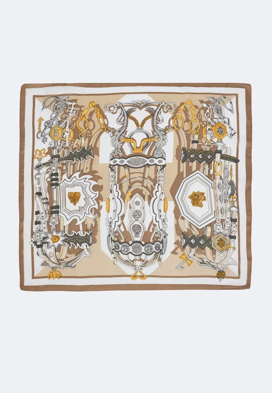 Bayan Karışık Modern Desenli Dokuma Eşarp
