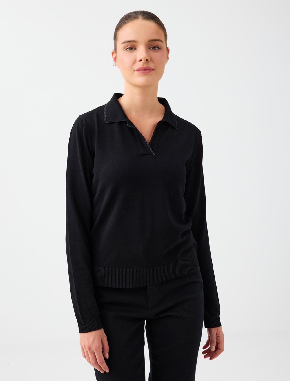 Polo Yaka Basic Triko Kazak