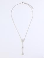Grey Y-Shaped Necklace with North Star Design