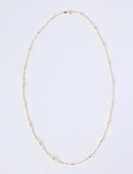 Yellow Oval-Shaped Necklace with Doric-Style Chain Details