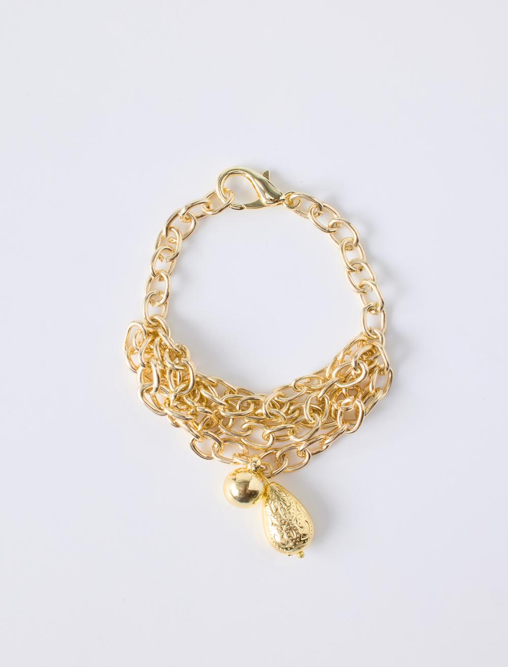 Charm Detaylı Çoklu Zincir Bileklik