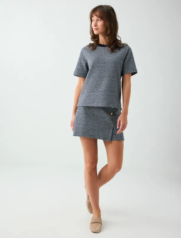 Women  Cotton Shorts with Detailed Accents