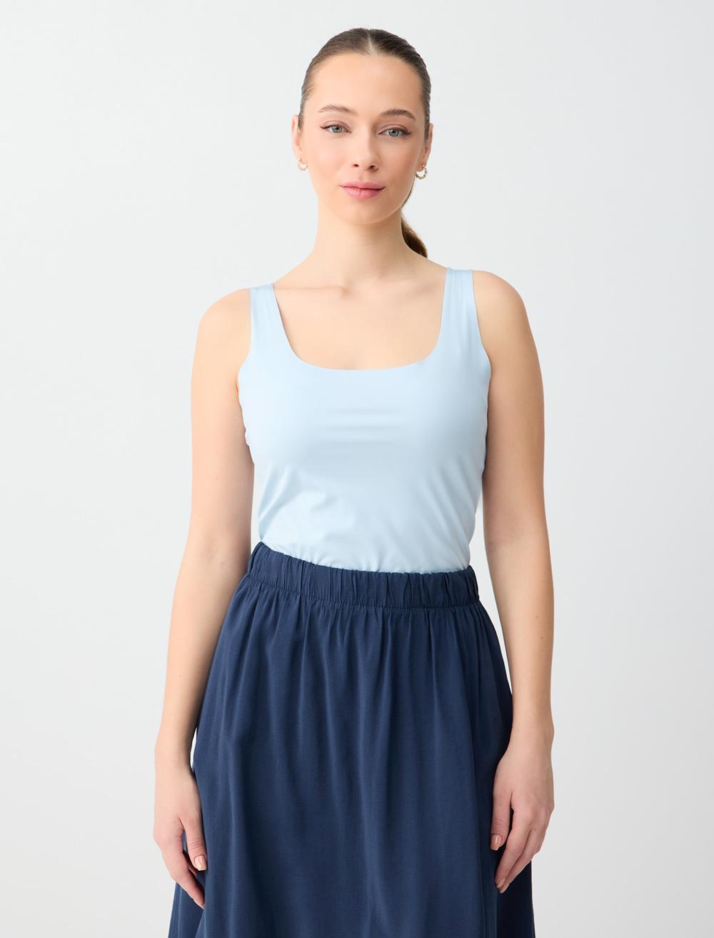 U Yaka Dar Kesim Örme Atlet