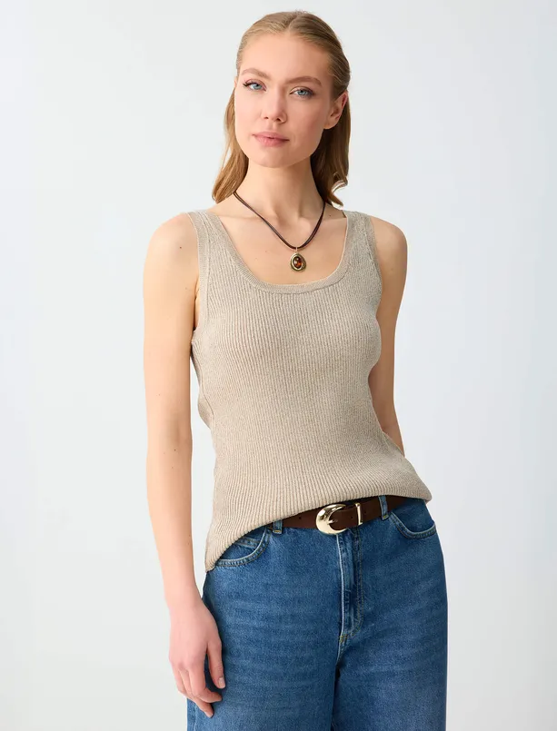 Bayan  Dar Kesim U Yaka Triko Atlet