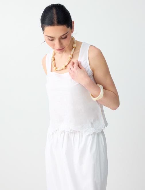 Collar Embroidered Woven Blouse