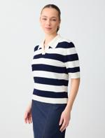 Shirt Collar Sweater Blouse Combination