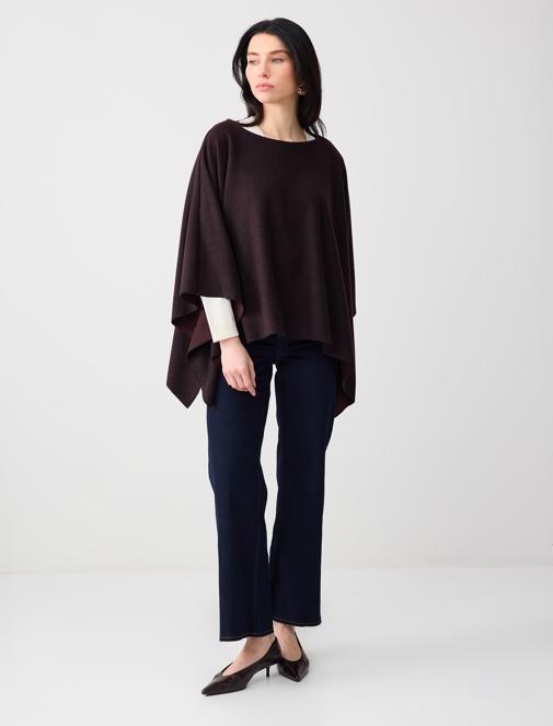 Boat Neck Bat Sleeve Blouse Combination
