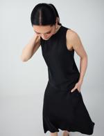Bisiklet Yaka Kolsuz Düz Kesim Dokuma Bluz Kombini