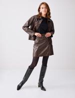 Leather Look Jacket Combination