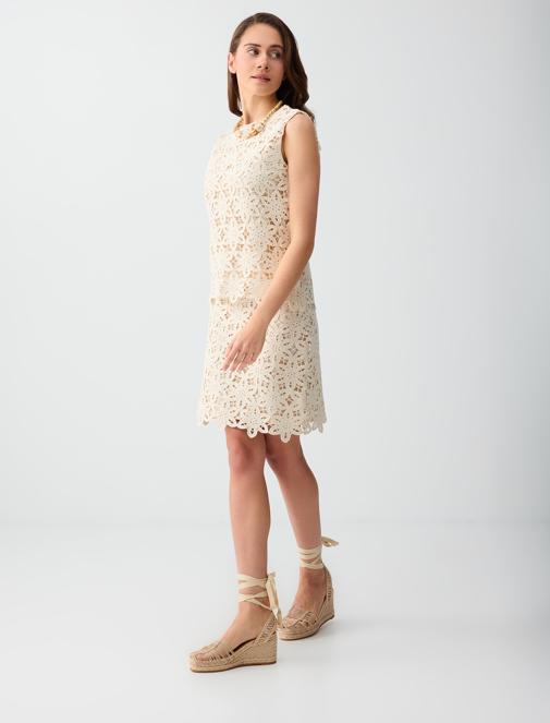 %100 Pamuk Dantel Detaylı Yüksek Bel Mini Etek Kombini