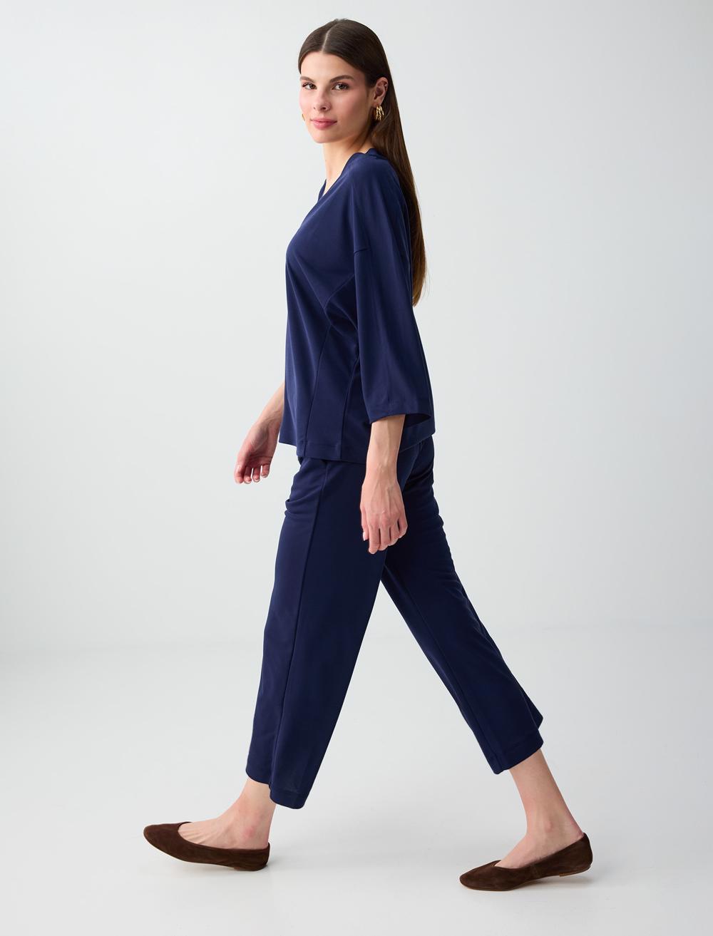 Beli Bağlamalı Rahat Bol Paça Jogger Pantolon