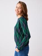 Diamond Patterned Sweater Combination