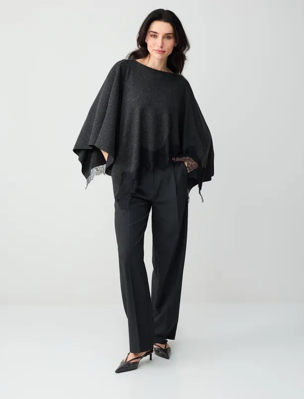 Bayan  Normal Bel Normal Paça Cepli Dokuma Pantolon