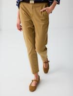 CamelFeather Side Pockets High Waist Regular Leg Woven Pants Combination