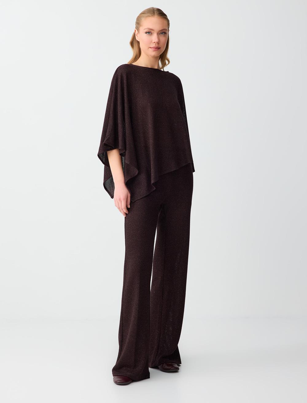 Normal Bel Normal Paça Beli Lastikli Uzun Pantolon