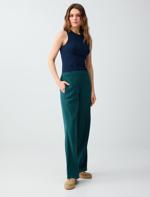 Normal Waist Normal Leg Long Pants Combination with Pocket Details