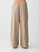 Normal Bel Normal Paça Çizgili Uzun Örme Pantolon