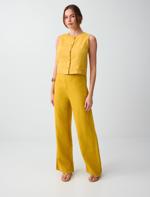 Linen Slim Fit Woven Vest