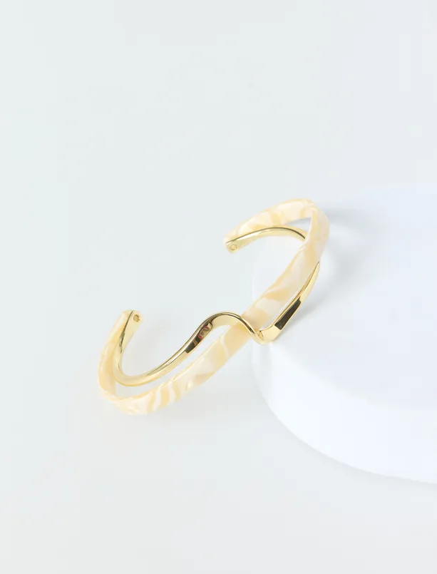 Bayan Sarı İkili Sarmal Bileklik