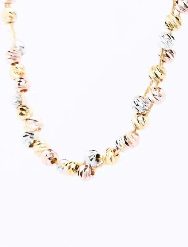 Women Mixed Ball Figured Adjustable Shiny Bracelet