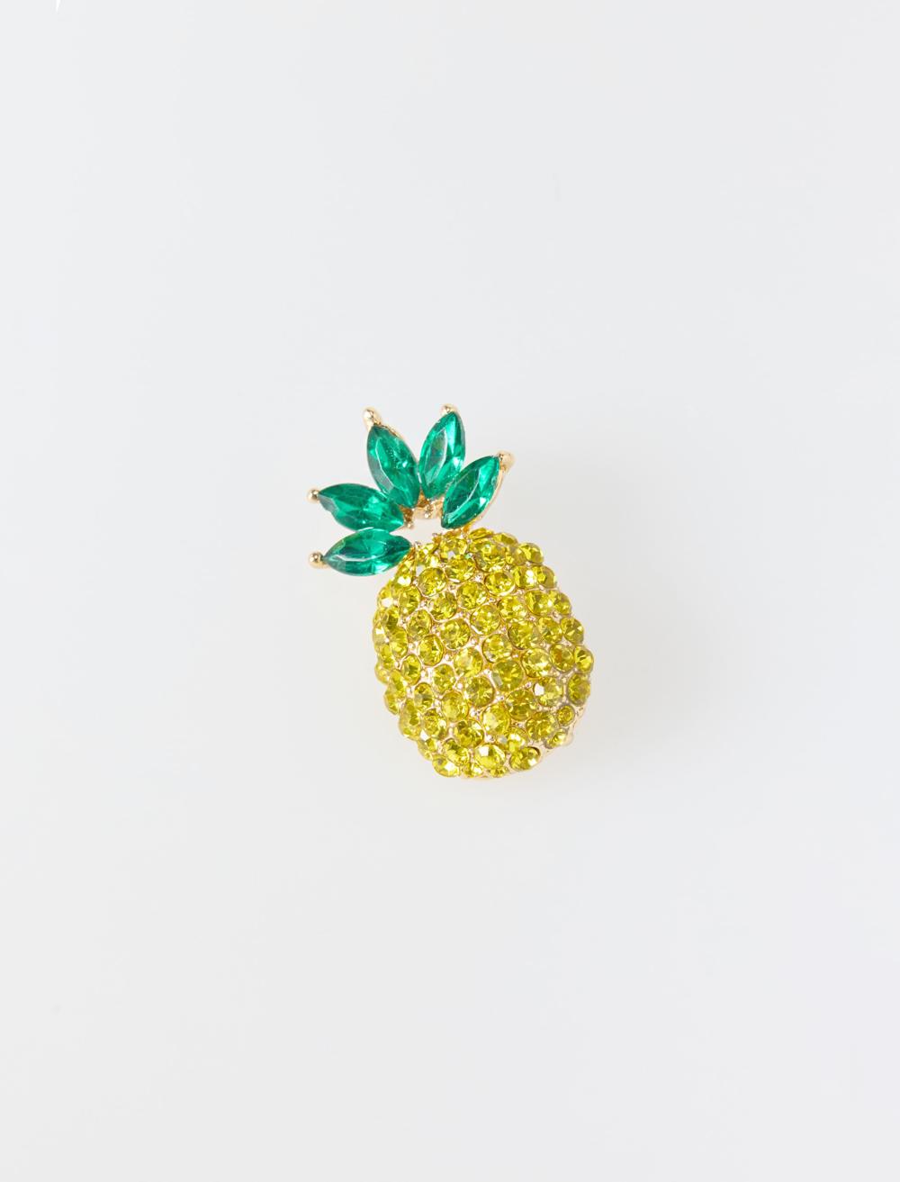 Ananas Figürlü Broş