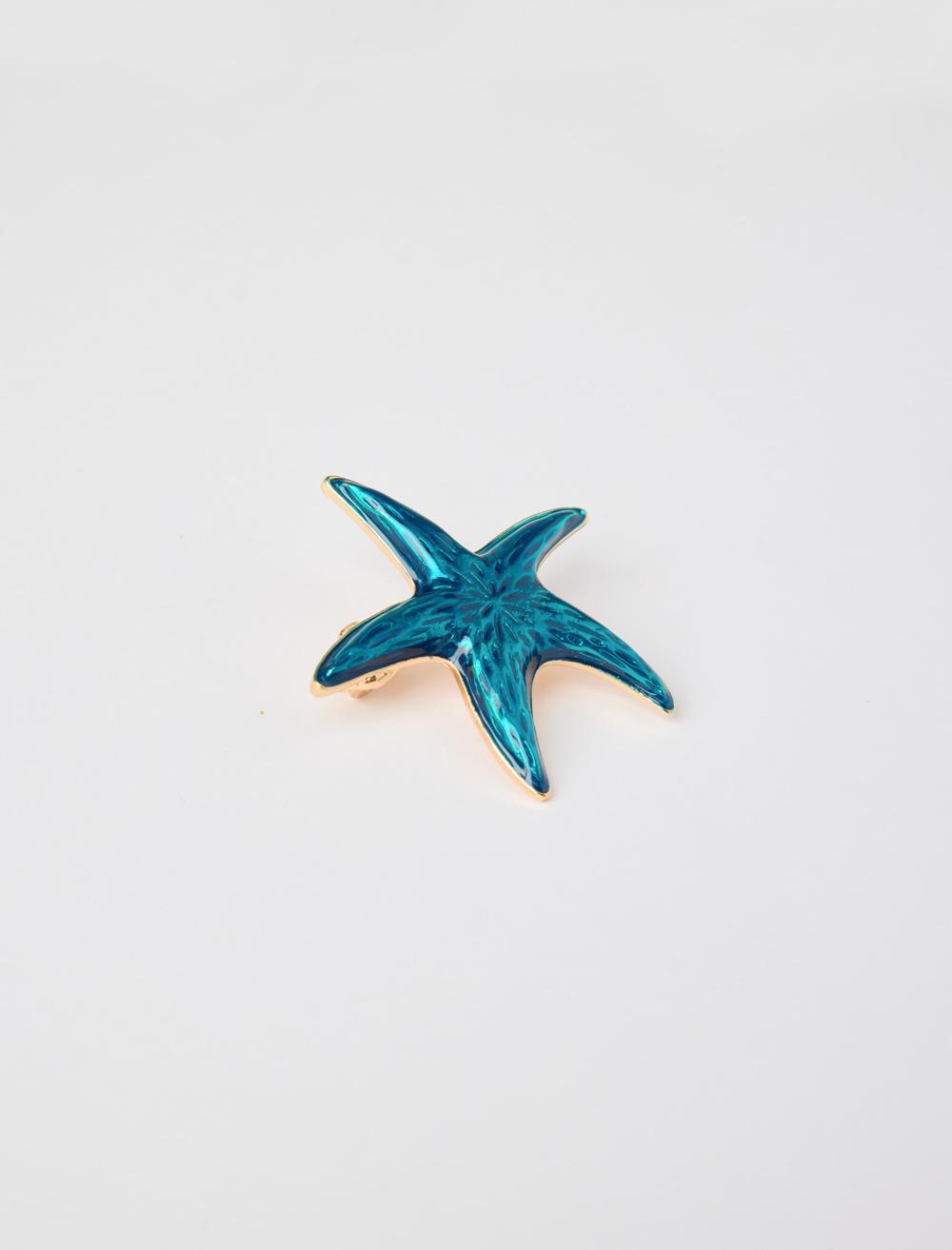 Deniz Yıldızı Figürlü Broş