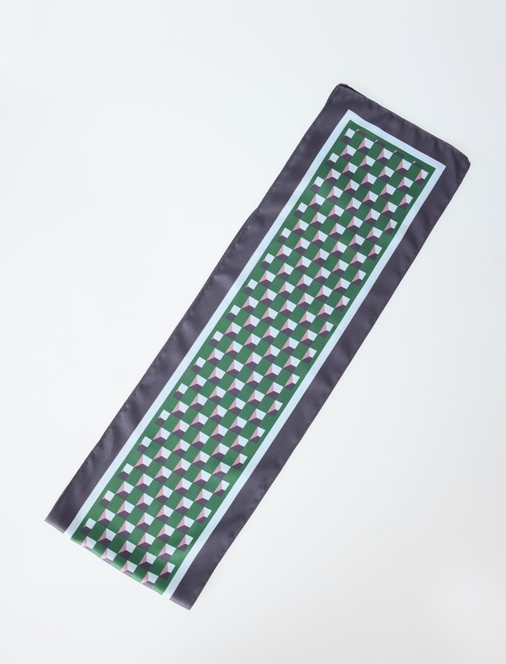 Desenli Dokuma Fular