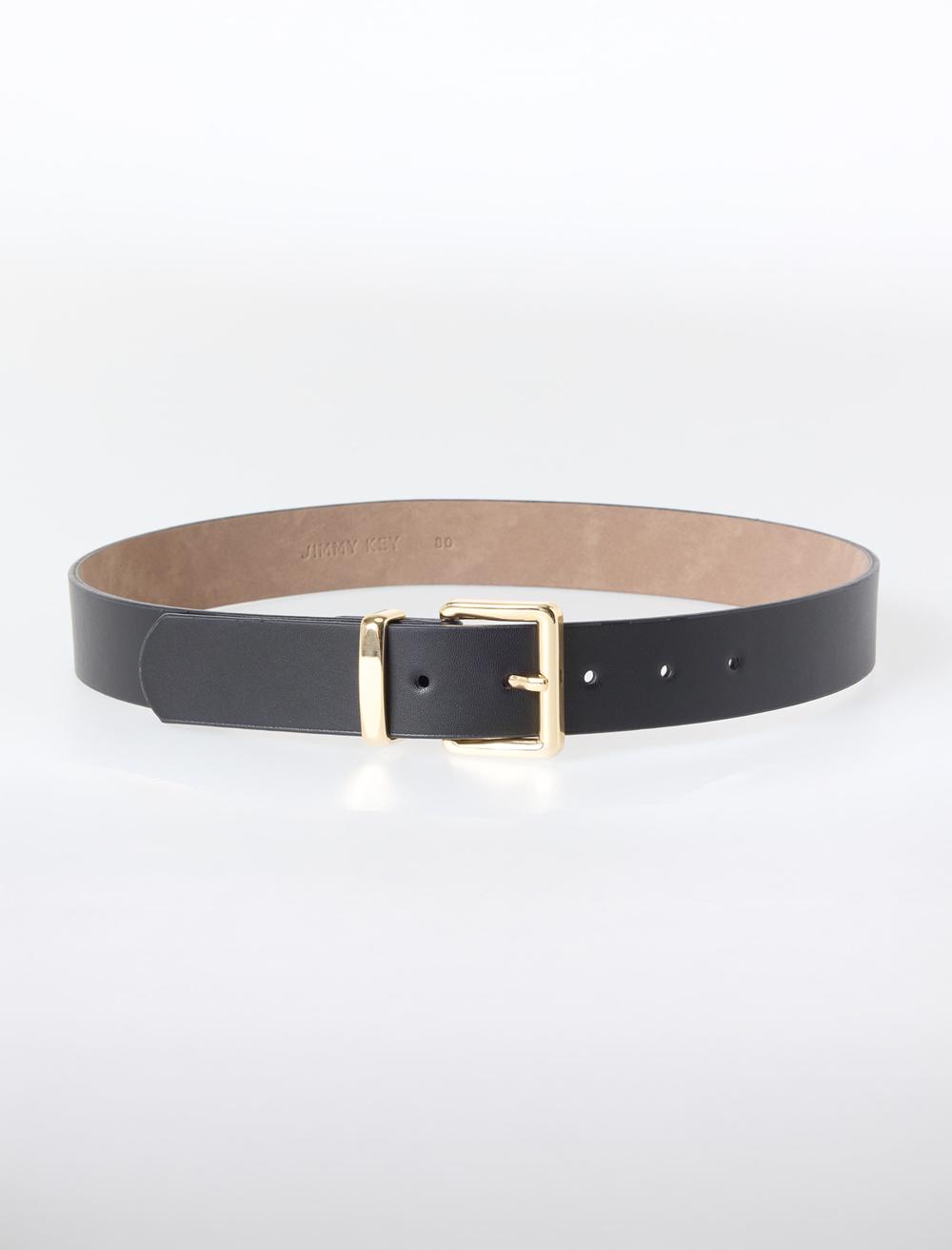 Metal Tokalı Deri Görünümlü Klasik Kemer