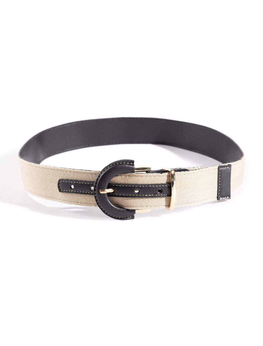 Oval Tokalı Dokuma Kemer