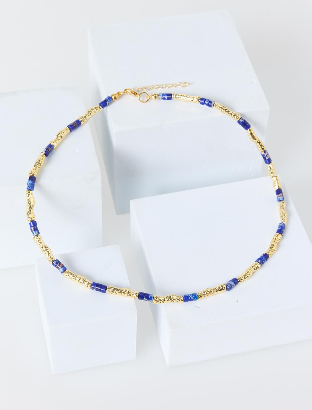 Boncuk Detaylı Ayarlanabilir Kolye