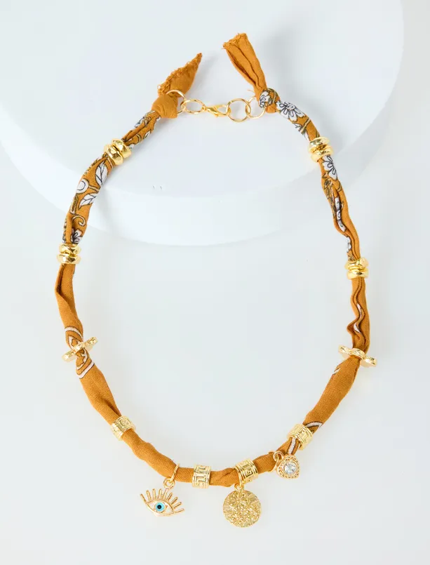 Bayan  Göz Figürlü Etnik Kolye