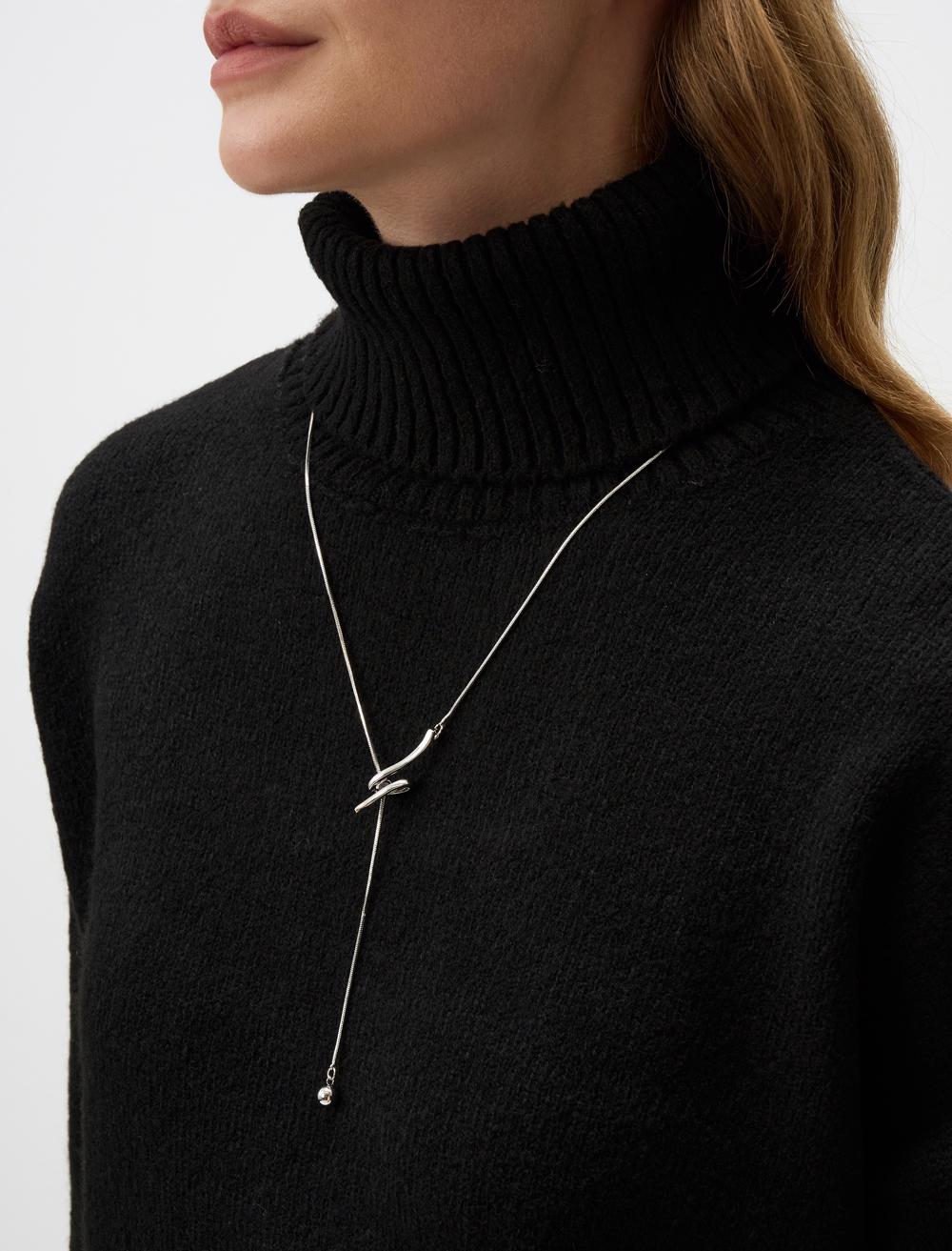 Burgu Figürlü Uzun Ayarlanabilir Kolye