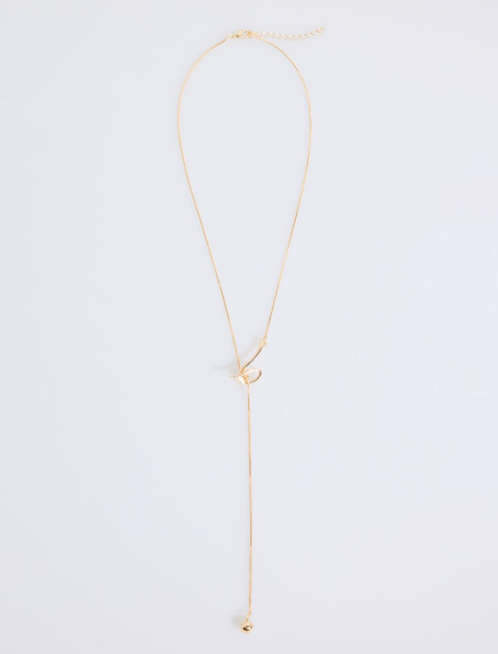 Burgu Figürlü Uzun Ayarlanabilir Kolye