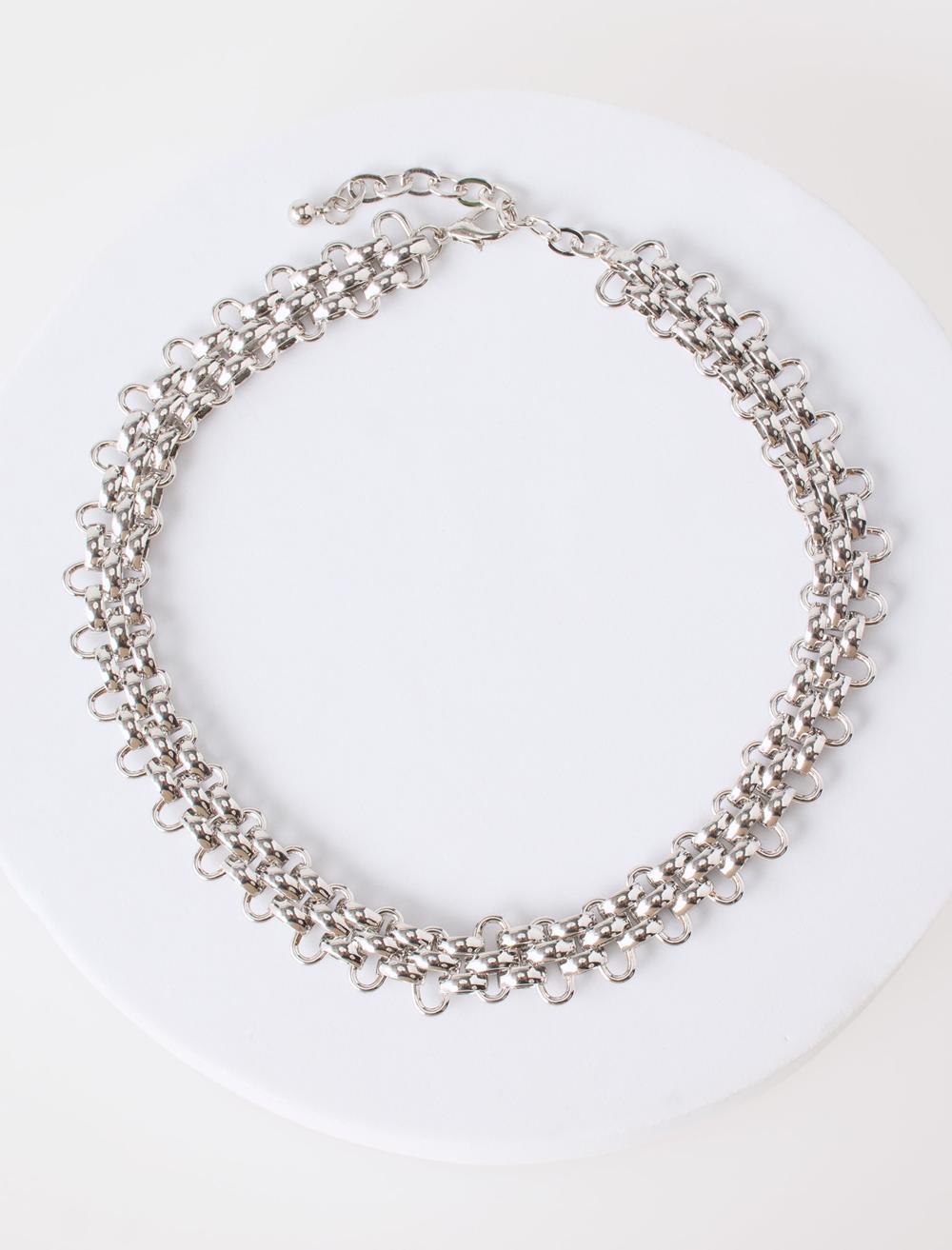 Hasır Dokulu Choker Kolye