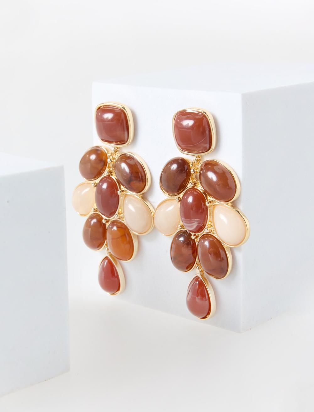 Salkım Formlu Sallanan Küpe