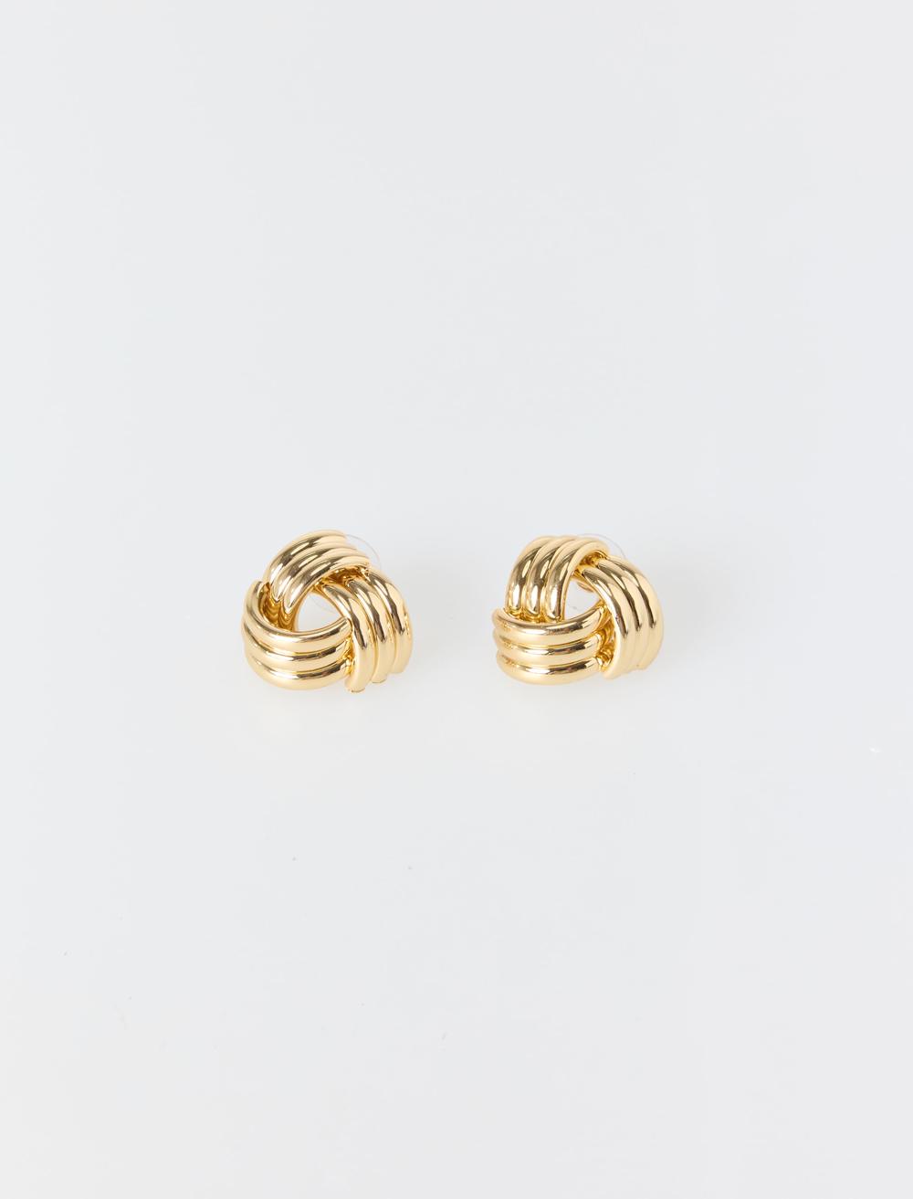 Burgu Formlu Parlak Küpe