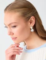 Geometrik Figürlü Taşlı Küpe