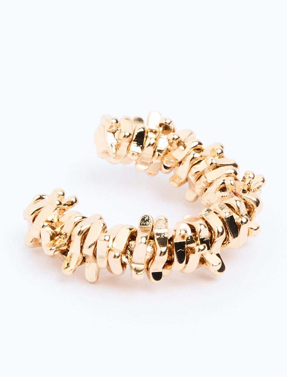 Geometrik Figürlü Parlak Kıkırdak Küpesi