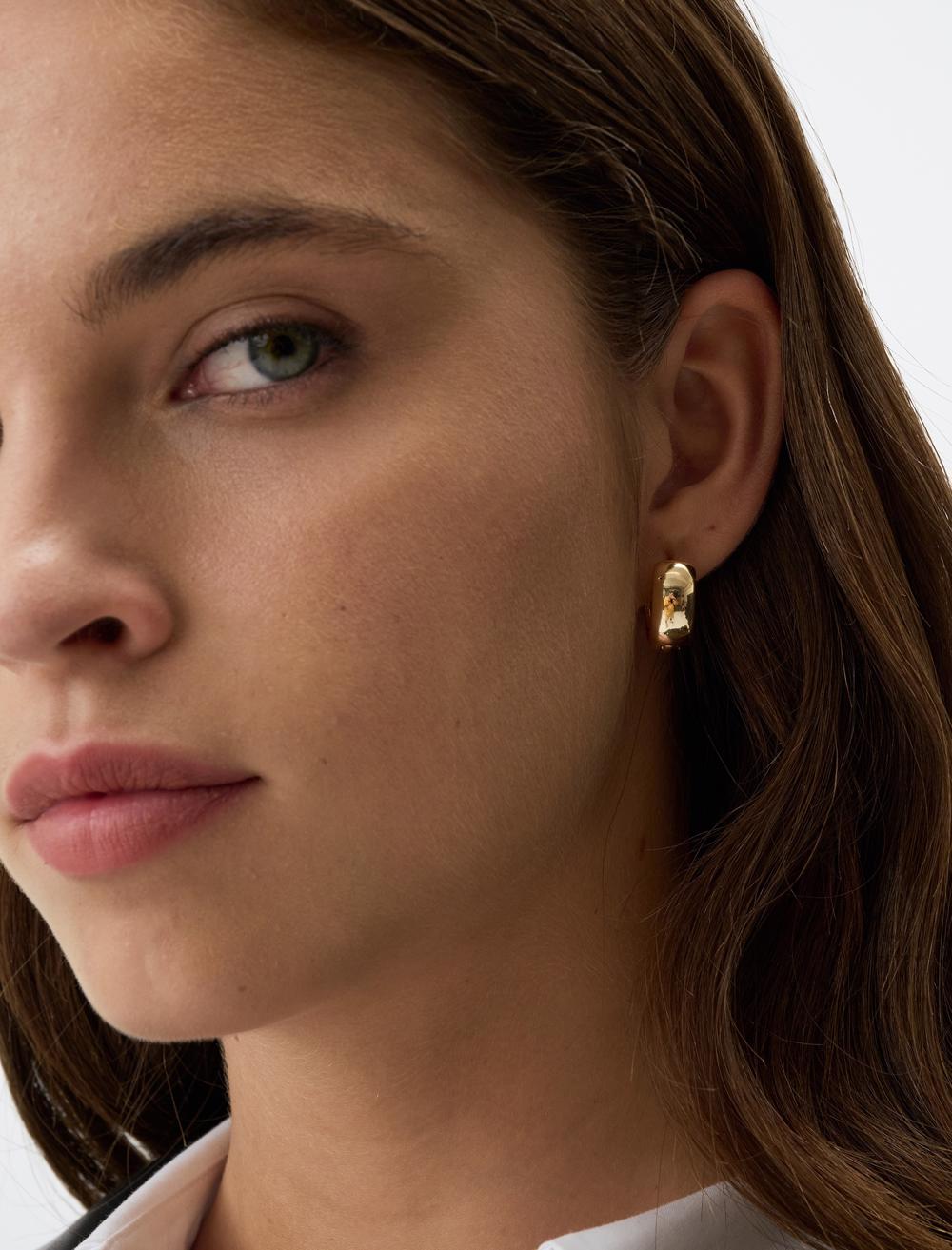 Yarım Halka Metal Küpe