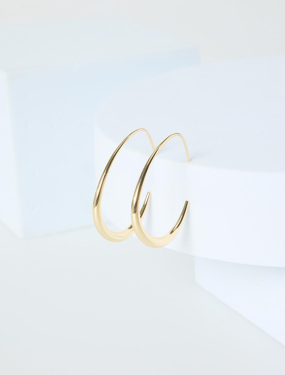 İnce Parlak Halka Küpe