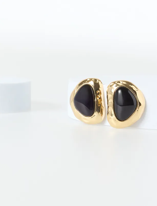 Bayan  Asimetrik Figürlü Zarif Küpe