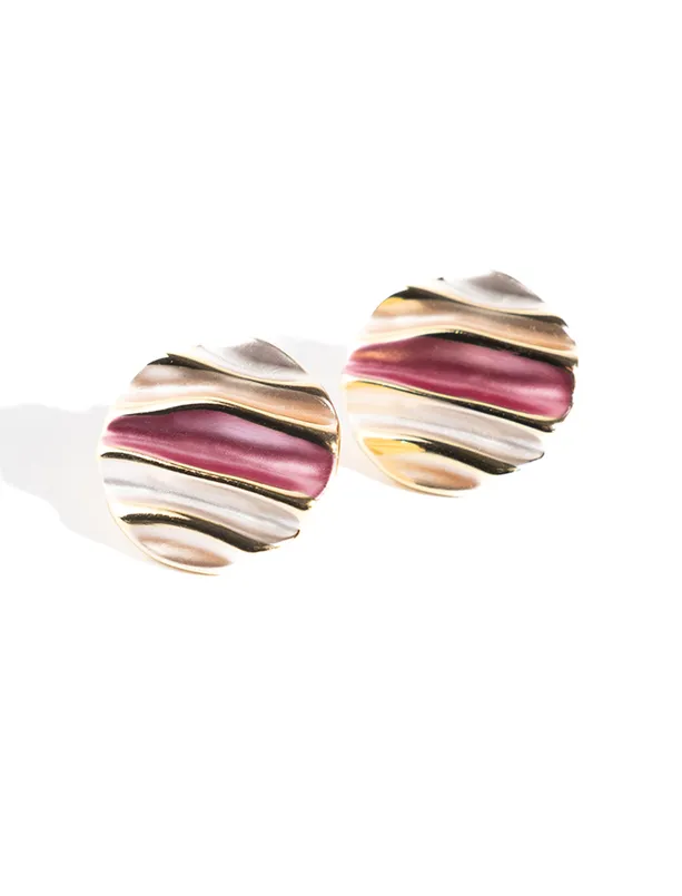 Bayan Karışık Renk Geçişli Modern Küpe