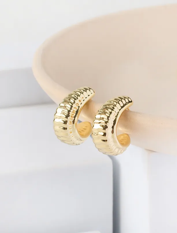 Women  Spiral-Style Half-Circle Earrings