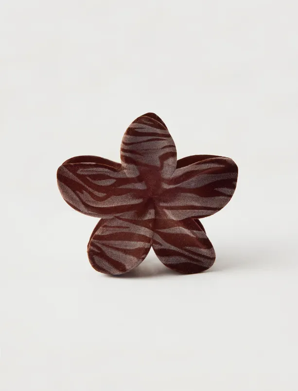 Women  Star Figured Suede Look Latch Buckle