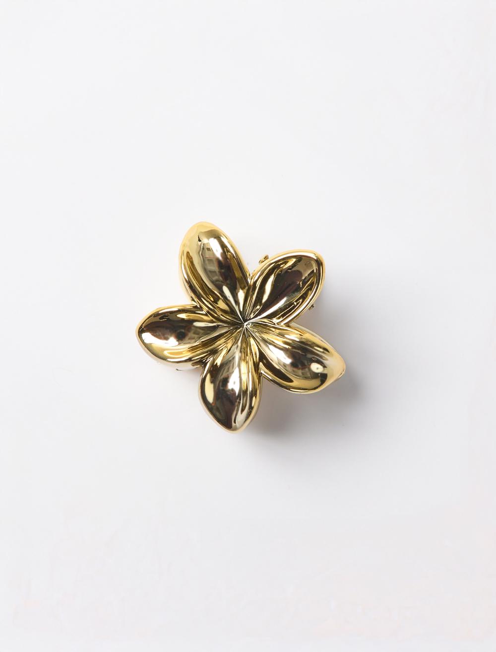 Çiçek Figürlü Parlak Mandal Toka