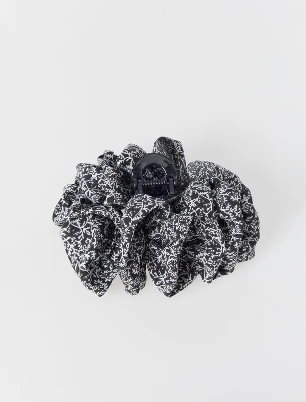 Bayan Karışık Kumaş Detaylı Mandal Toka