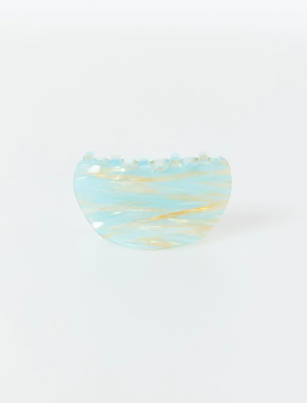 Bayan Mavi Renk Geçişli Kelebek Toka