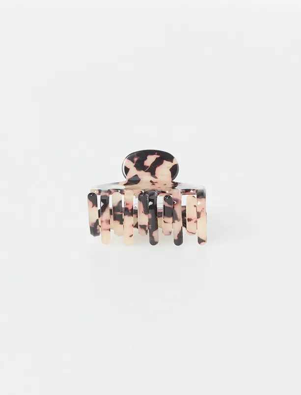 Bayan Kahverengi Leopar Desenli Kelebek Toka